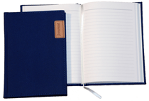 Blue Nylon Hard Cover Journal