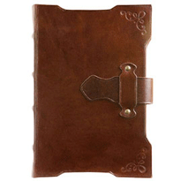 Red Recycled Leather Journal