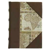 "Mappa Mundi" Leather and Paper Journal